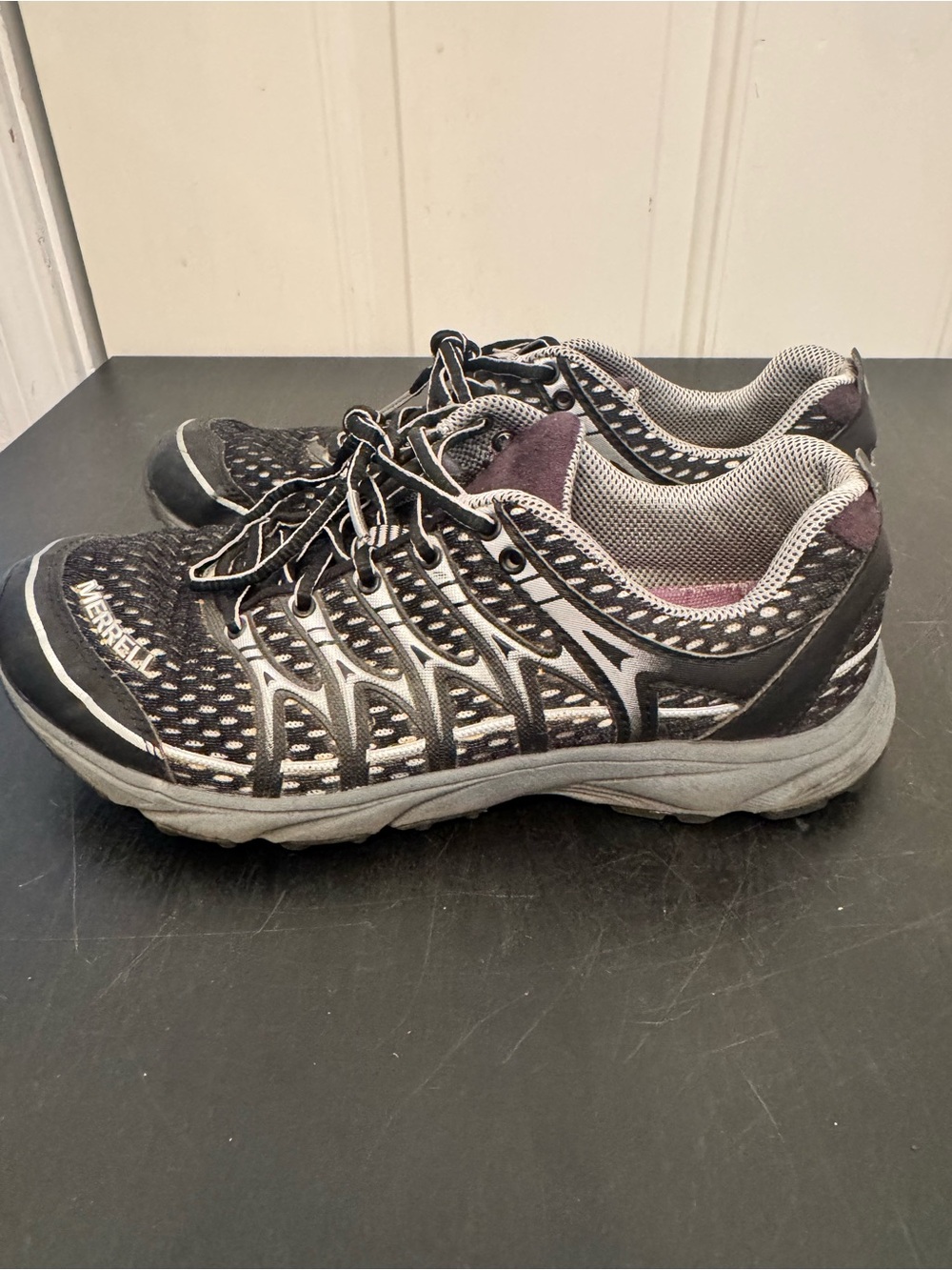 Merrell Women's Mix Master Move Glide Running Shoes Black/Silver US 7.5